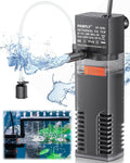 Pawfly Internal Aquarium Filter with 80 GPH Water Pump Quiet Submersible Bio Sponge Foam Filter for 10 to 20 Gallon Fish Tanks Small Multifunctional Filter for Filtration Circulation and Oxygenation