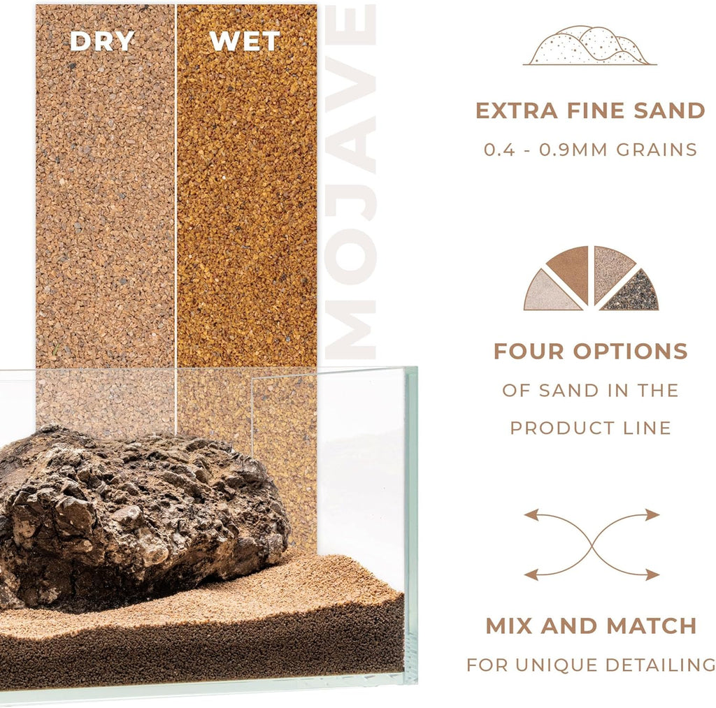UNS Controsand - Mojave, 8L - Natural Freshwater 0.4-0.9mm Warm Sand for Aquascaping Planted Tanks - Aquarium, Terrarium, Paludarium Substrate for Betta, Shrimp, Fish, Jumping Spider, Turtle