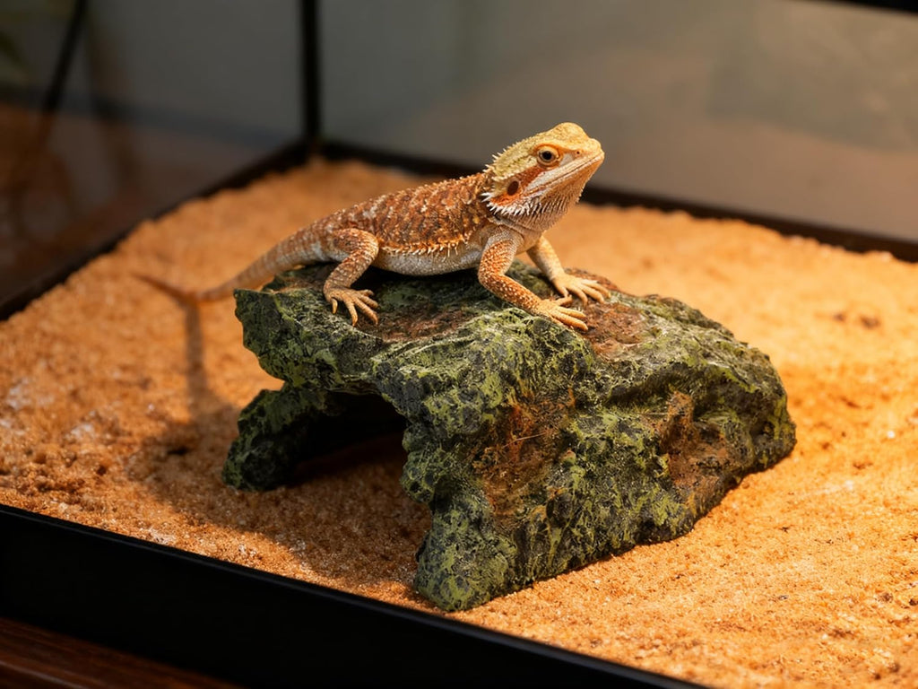 Bearded Dragon Reptile Hideout Cave,Natural Habitat Decor for Bearded Dragon, Leopard Gecko, Lizards Turtles,Terrarium Tank Accessories