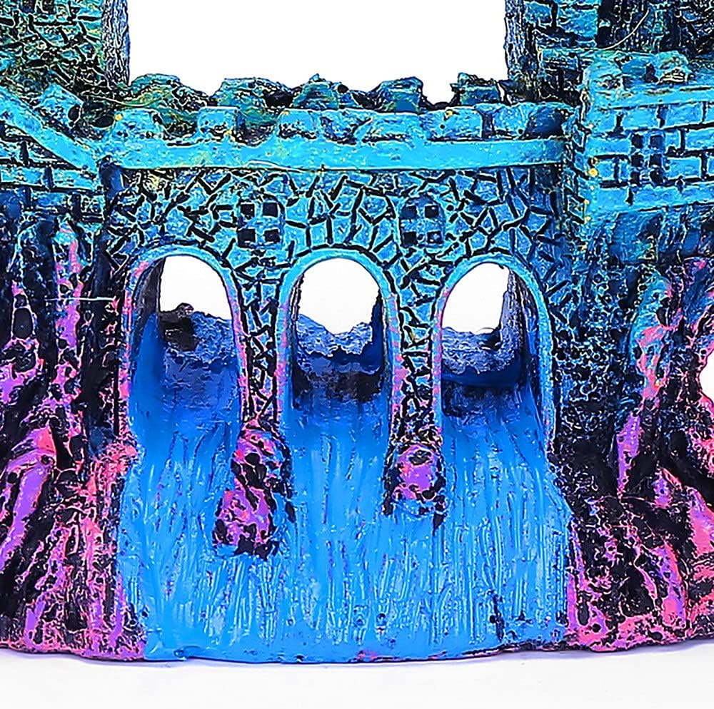 Aquarium Ornament - Resin Castle Decorations, Fish Tank Supplies Accessories, Eco-Friendly Fish Tank Castle Aquarium Ornament,Mythical Magic Castles