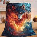 Wolf Throw Blanket Wolf Stuff Gifts for Kids Girls Boys Adults Women Man Soft Cozy Warm Plush Fluffy Fuzzy Fleece Blanket Decor 40''X50''