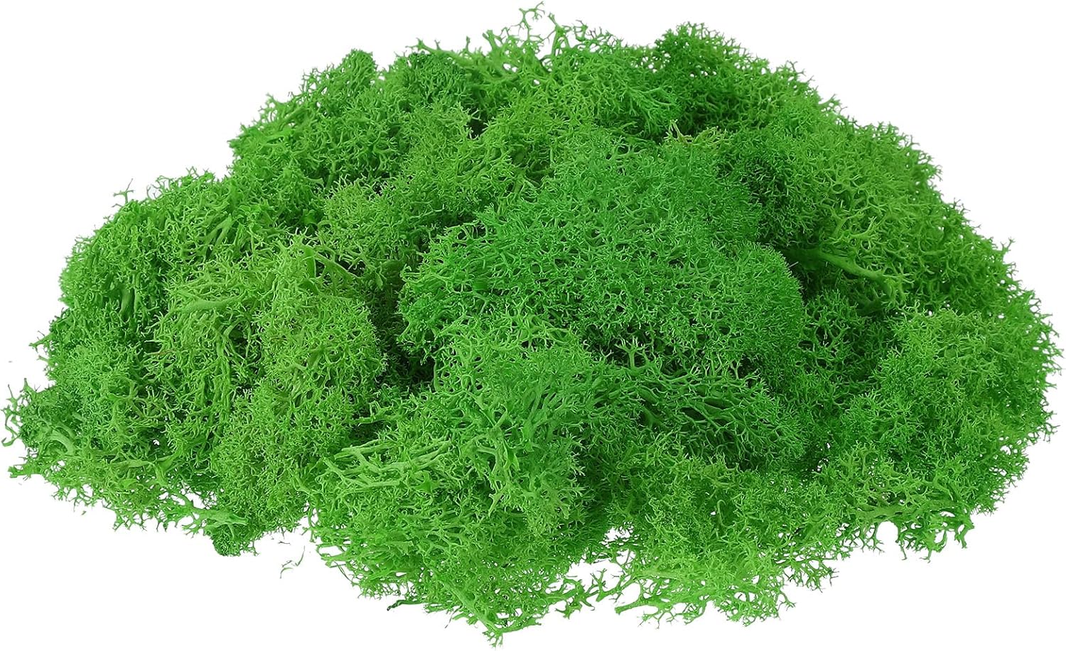 uxcell Preserved Reindeer Moss, 17.6oz Fake Moss for Crafts Artificial Dried Moss for Decoration Terrariums Potted Plants, Green