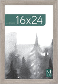 MCS Museum Poster Frame 16x24 Barnwood, Vertical & Horizontal Wall Hanging Large Picture Frame for Photos, Posters & Art Prints (1-Pack)
