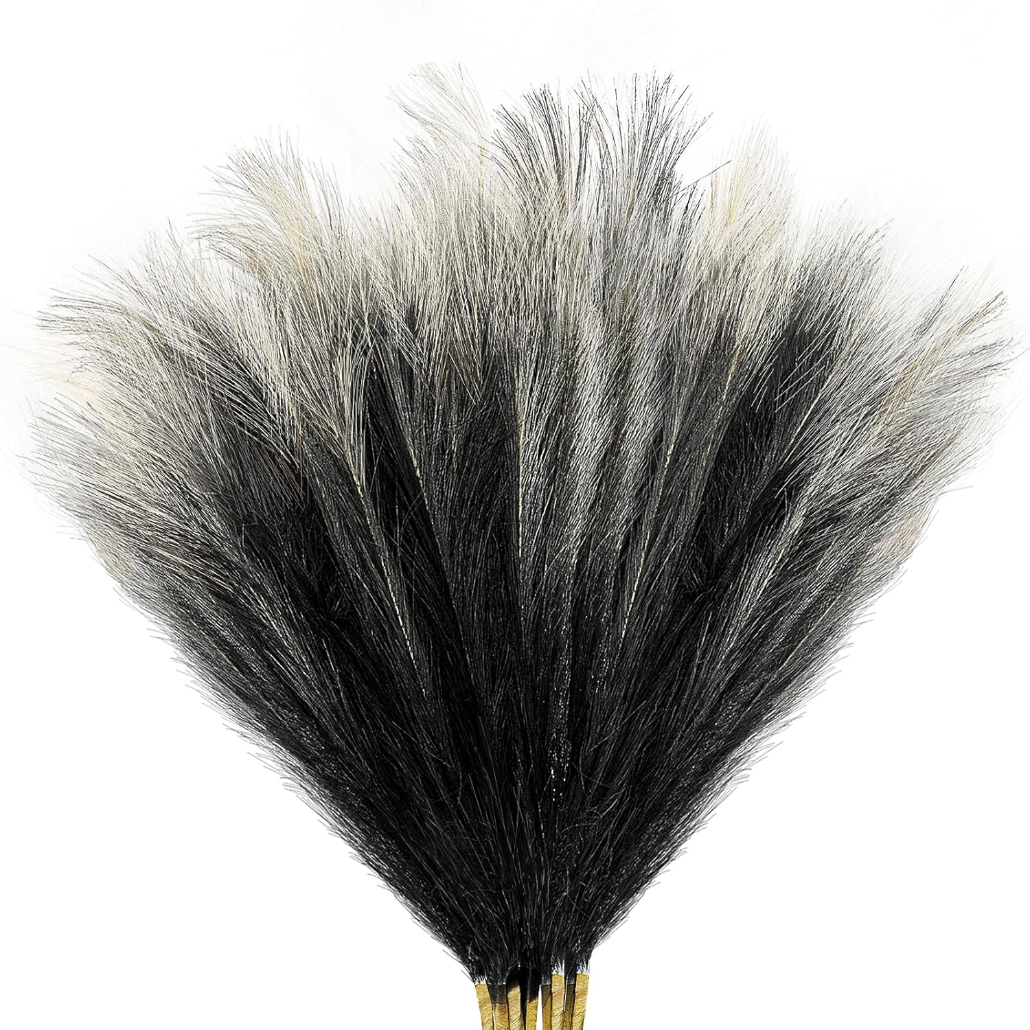 8Pcs 3FT Colorful Faux Pampas Grass for Boho Decor, KALYLOC Non-Shedding Fluffy Artificial Bulrush, Tall Reed Fluffy Stems Vase Filler Living Room Wedding Decoration