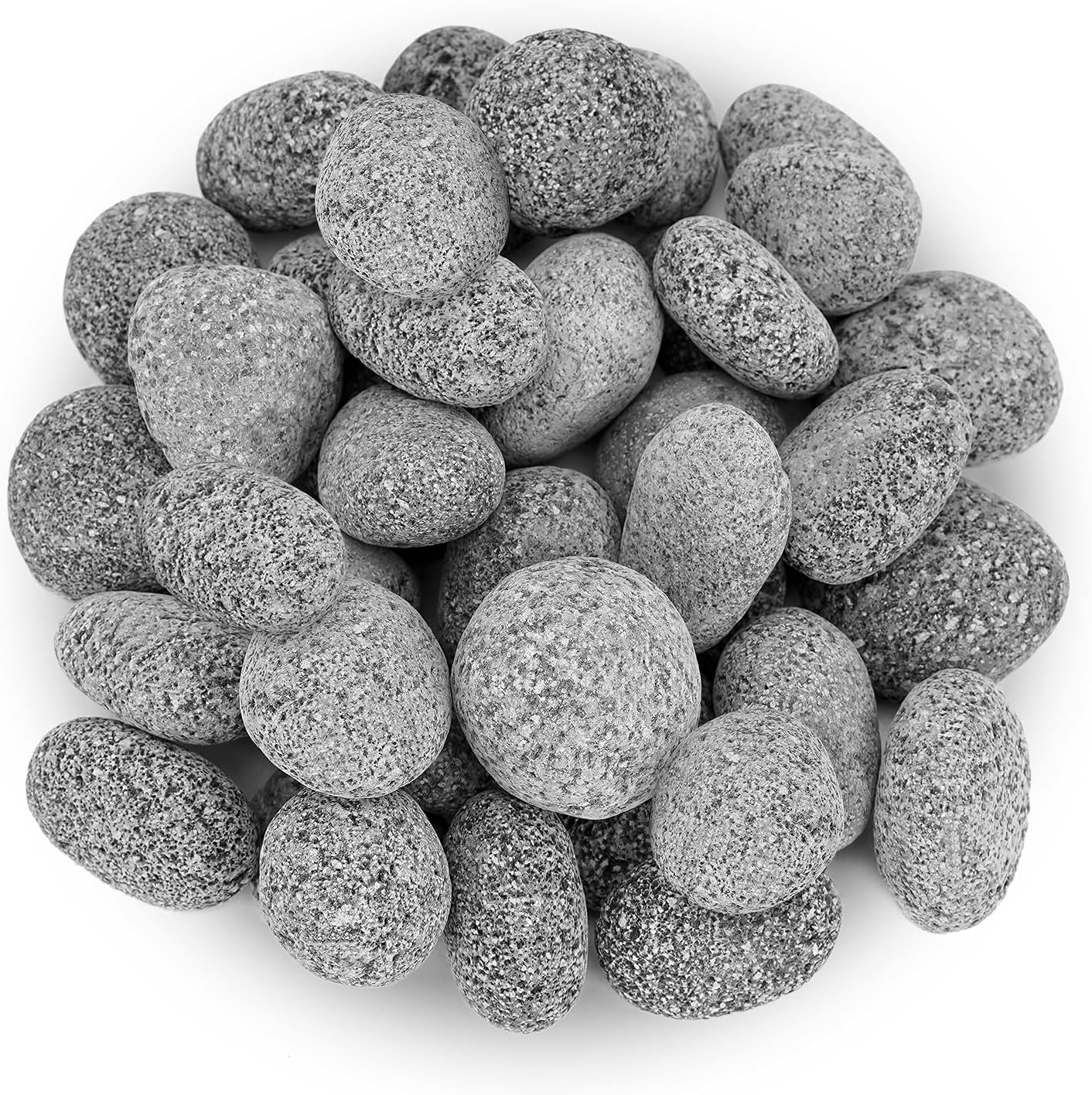 Stanbroil Tumbled Lava Rock Pebbles for Indoor or Outdoor Gas Fire Pits and Fireplaces - 10 pounds(1"-2")