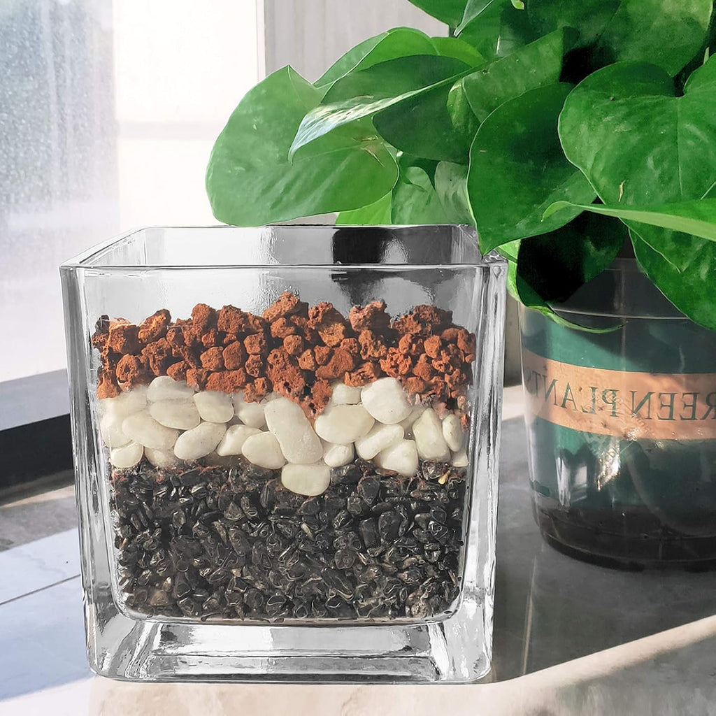 Red Lava Rocks for Plants -100% Pure Volcanic Rock No Dyes or Chemicals-Best Lava Stones Top Dressing for Cacti Succulents Plants,Bonsai