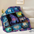 Black Cat Throw Blanket Black Cat Stuff Gifts for Kids Girls Boys Adults Women Men Soft Cozy Warm Plush Fluffy Fuzzy Fleece Blanket Decor 50''X60''