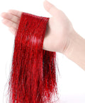 3000pcs Christmas Icicle Tinsel,18in Red Foil Fringe Tinsel Strand Icicle Tinsel Christmas Tree Tinsel for Christmas Holiday Decor Birthday Supplies