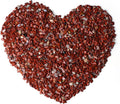 LAIDANLA Red Jasper Crushed Stone Crystal Chips Bulk Natural Gemstones Healing Reiki Crystals Mini Quartz Vase Filler Aquarium Gravel 0.55lb