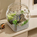 Large Fish Bowl, Round Fishs Tank, Clear Desktop Aquarium, 5 Gallon Fish Bowl Unbreakable, Desktop Bubble Bowls, for Home Bedroom Bathroom Desk Workplace