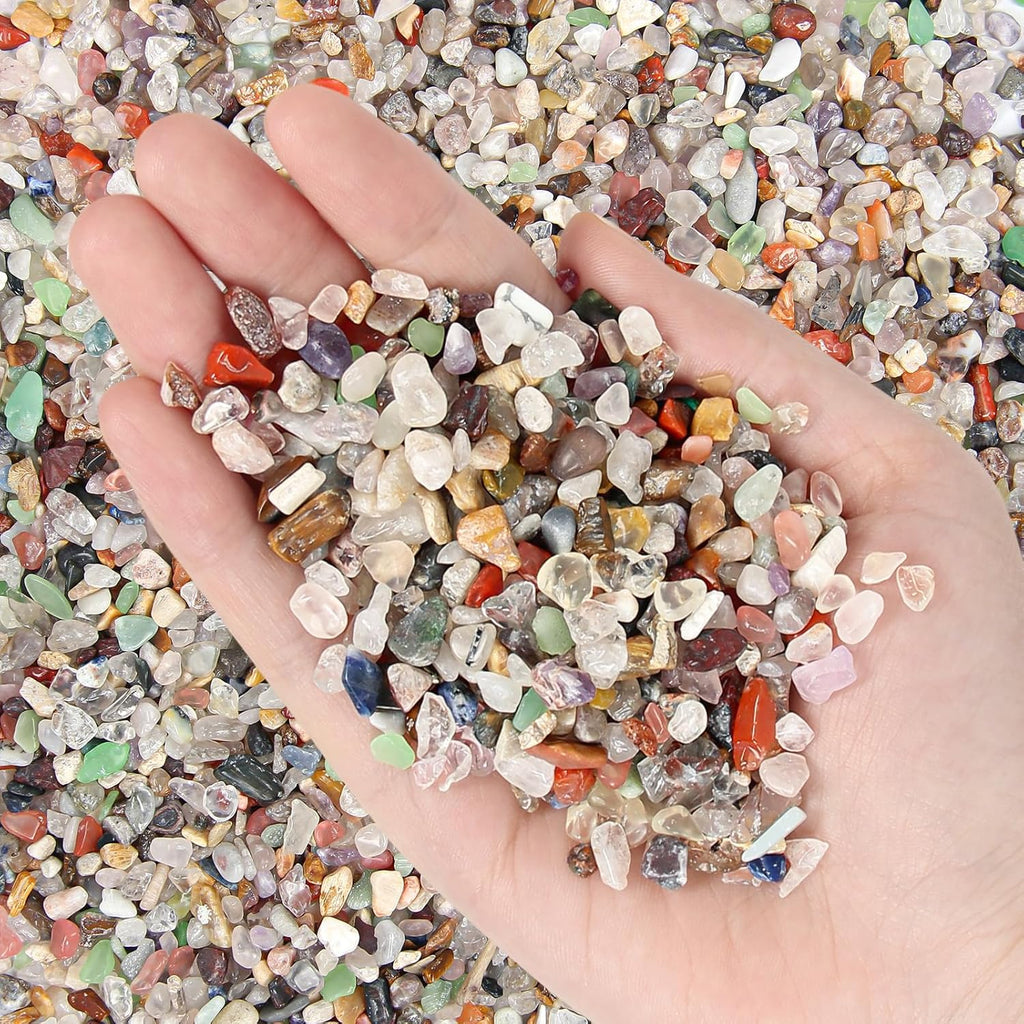 Natural Gemstone Aquarium Gravel 4.4 Lb – Premium Aquarium Sand & Fish Tank Gravel | Decorative Fish Tank Rocks | Rocks for Fish Tank, Aquarium Decor & Fish Tank Decorations