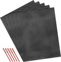 5 Pcs 7 Count Plastic Mesh Canvas Sheets for Embroidery Crafting - 10.2" x 13.2", Acrylic Yarn Crafting, Knit and Crochet Projects, Make Aquarium Dividers, with 5 Pcs Weaving Needles, Black