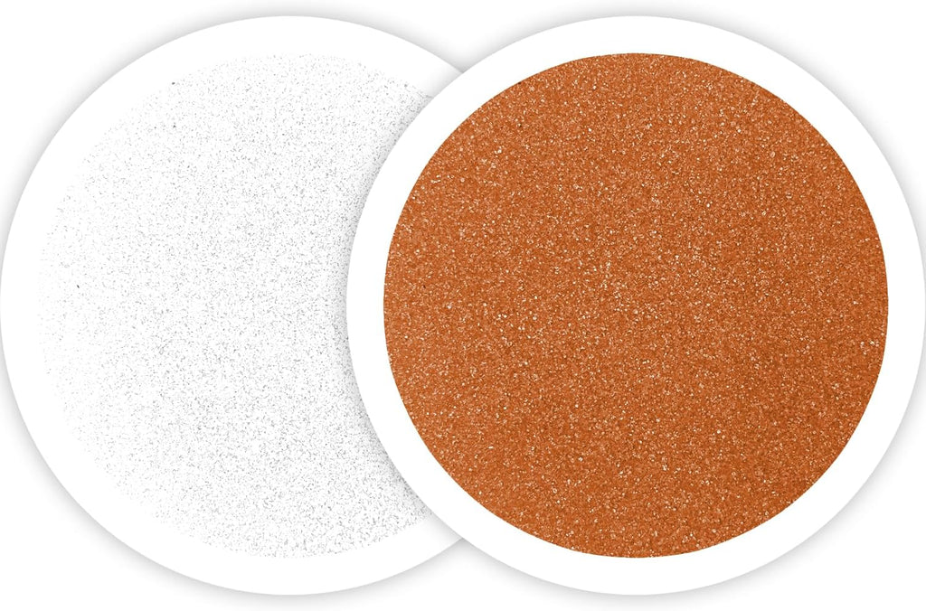 Sandsational Sparkle Pumpkin Spice and White Unity Sand 2 Pack, 1 LB (16 oz) of Each Color, Colored for Weddings, Vase Filler, Home Décor, Crafts, Terrariums, and More