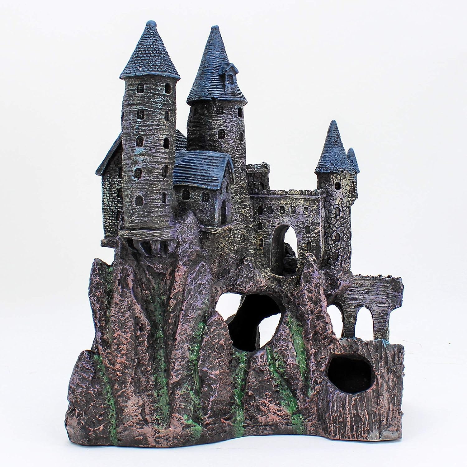 Penn-Plax Age-of-Magic Wizard’s Castle Aquarium Decoration – Safe for Freshwater and Saltwater Fish Tanks – Extra Large – Part B