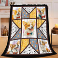 Corgi Throw Blanket Corgi Puppy Stuff Gifts for Dog Lover Kids Girls Boys Adults Women Men Soft Cozy Warm Plush Fluffy Fuzzy Fleece Blanket Decor 40''X50''