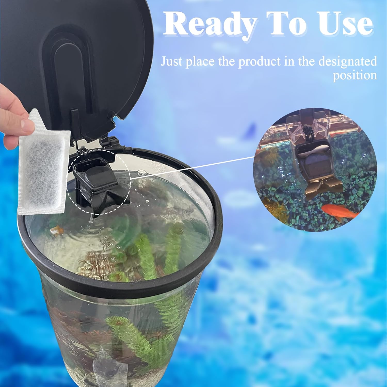 NewKe 10 Pack Small Replacement Cartridges for Tetra Whisper Small Fish Tanks Filter; S Size Filter Cartridge Refills for Aquarium Kits 3-10 Gallons Fish Tanks and for small tanks and filters