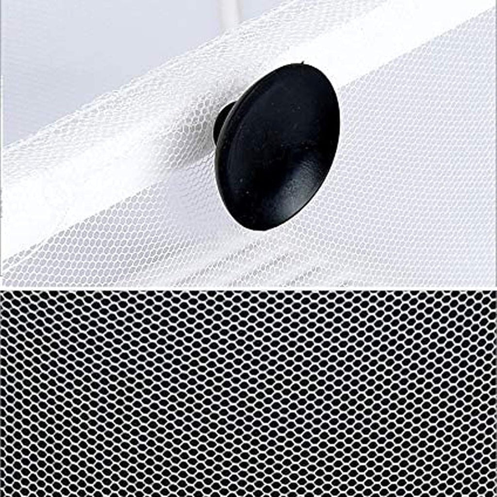 Still Awake Aquarium Fish Breeder Box, Hatching Box, Juvenile Fish Spawning Incubator, Water Isolation Net Hatcher, Nylon Mesh Fish Fry Hatchery Breeder Box Separation Net（White 3 Rooms L）