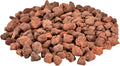 Mr. Fireglass Natural Lava Rock, 0.8"-1.2" Medium Volcanic Lava Rock for Indoor & Outdoor Fire Pits, Fireplaces, Fire Bowls & Fire Table, Decorative Garden Landscaping, Potted Plants -10 Pounds, Red