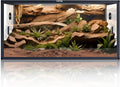 120 Gallon Bearded Dragon Tank,48" x 24" x 24" Reptile Tank with Sliding Door Top Screen Ventilation, Front Opening Reptile Enclosure for Easy Maintenance