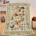 Mushroom Blanket Mushrooms Throw Blanket Flannel Stuff Merch Cozy Decor Fleece Plush Fuzzy Warm Soft Lightweight Bedding Gifts for Lover Girls Women Men Boy Couch Sofa 60"X50"