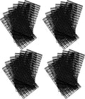 ALEGI 24 Pcs Aquarium Fish Tank Divider Plastic Egg Crate Aquarium Filter Bottom Tray Grid Isolation Board Partition Net Pane Separator (S 24pcs Black)