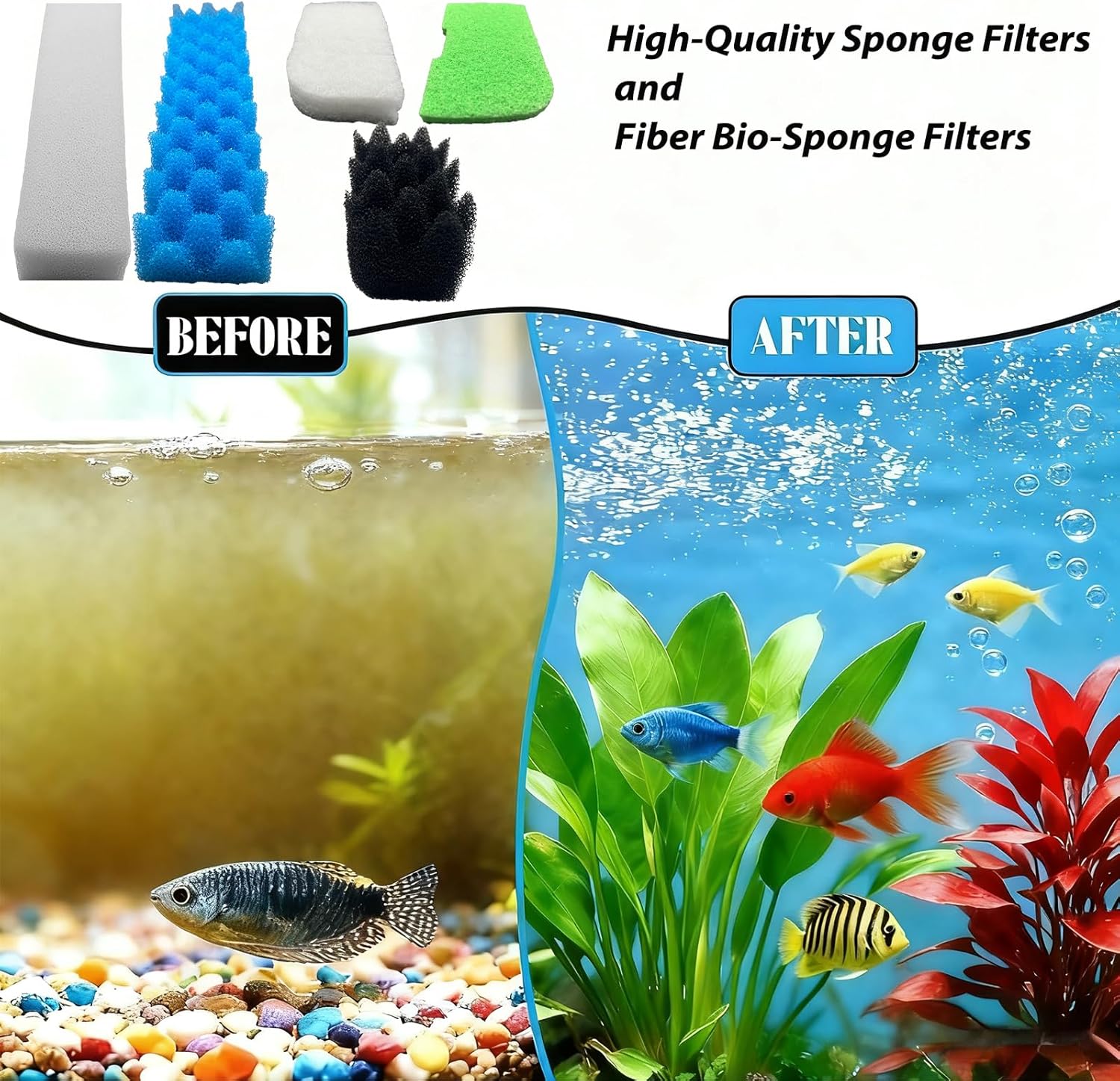 40 Packs 406/407 Canister Filter Replacements Compatible with Fluval 406/407 Aquarium Filters. Includes Filter Media Set with biofoam, Activated Carbon, and Ceramic Rings. Upgraded Version