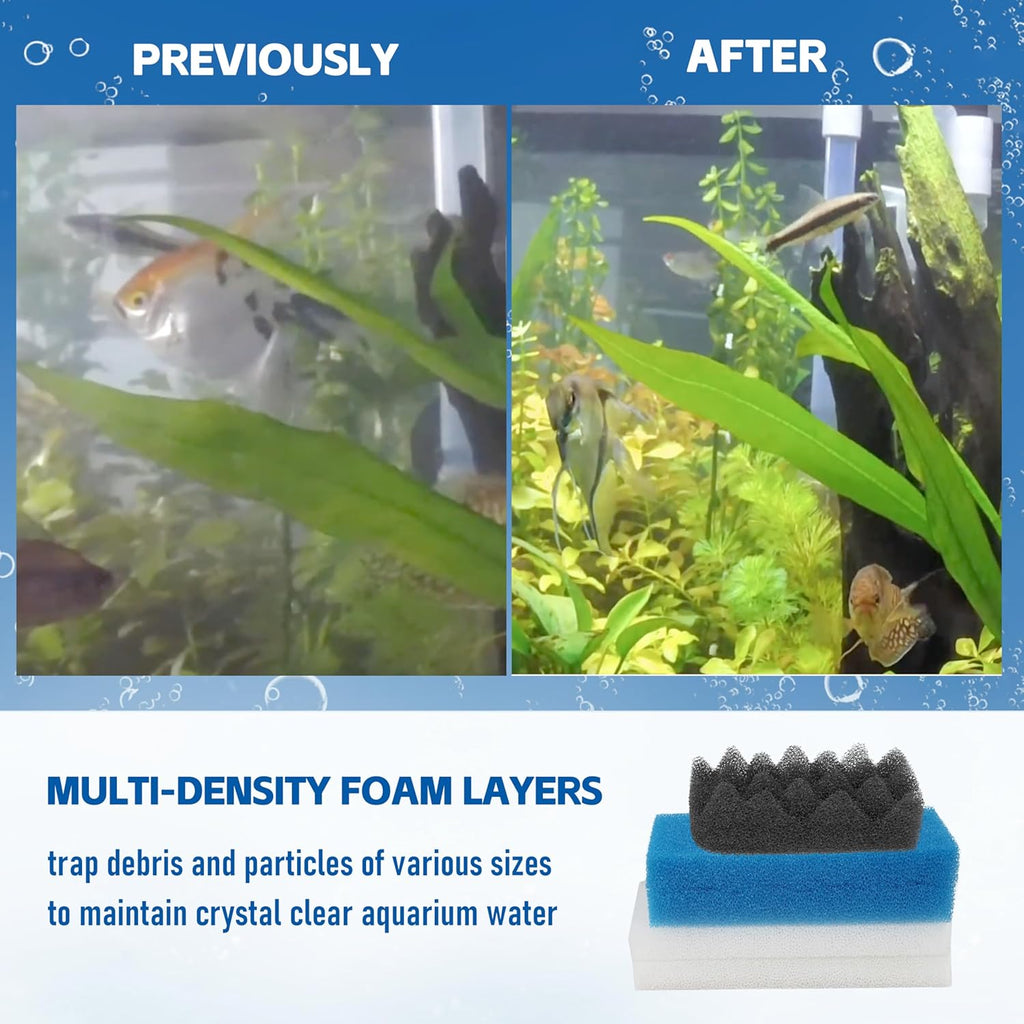 Bio Foam for Fluval 106/107 Value Pack,10 pc Replacement Filter Media