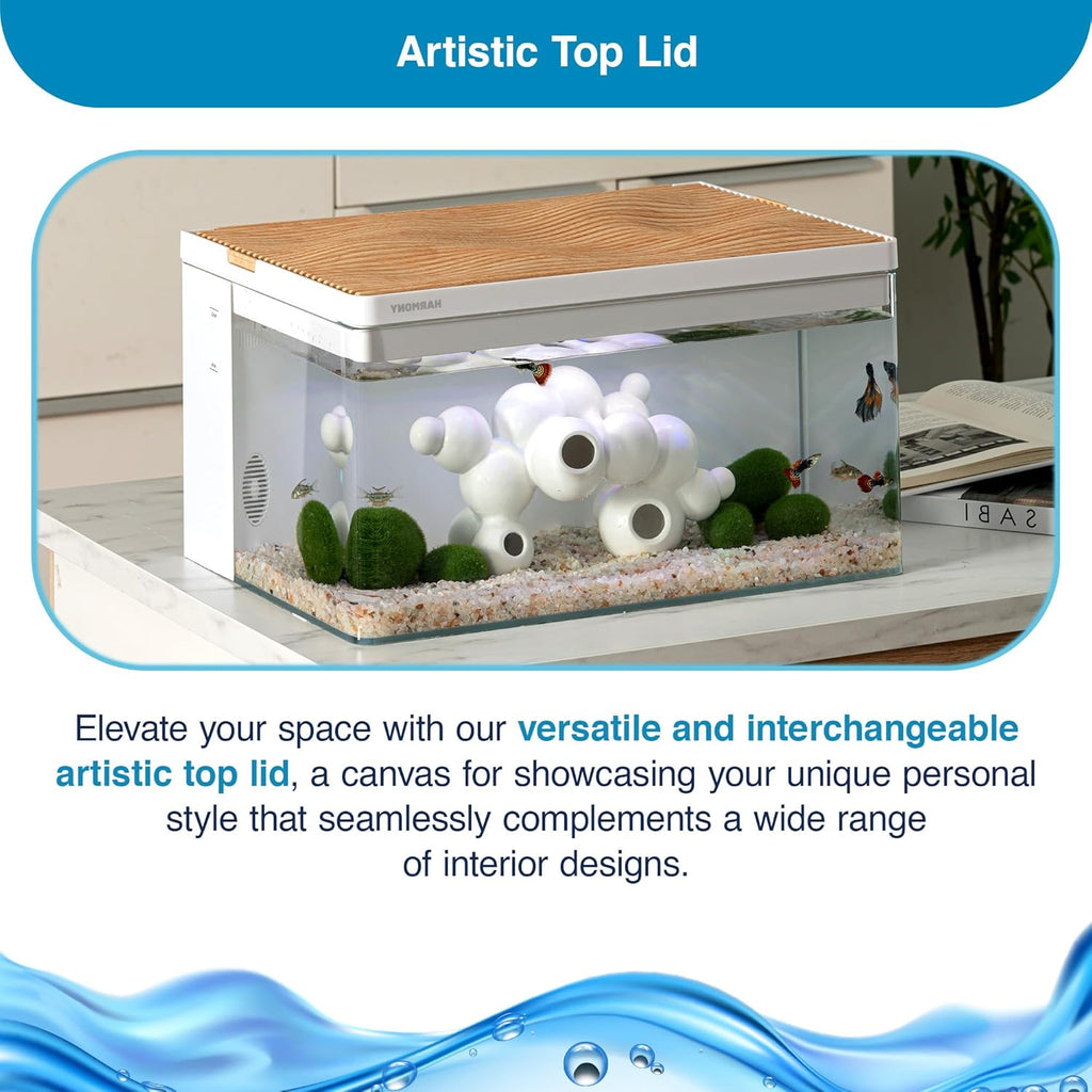Cedar Wood Grain Top Lid for Clairnara Harmony Aquatic Tank