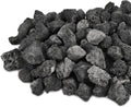 10lb 1.2-2 inch Black Lava Rocks for Indoor Fireplaces, Outdoor Gas Fire Tables, Fire Pits, Garden Landscaping Decoration
