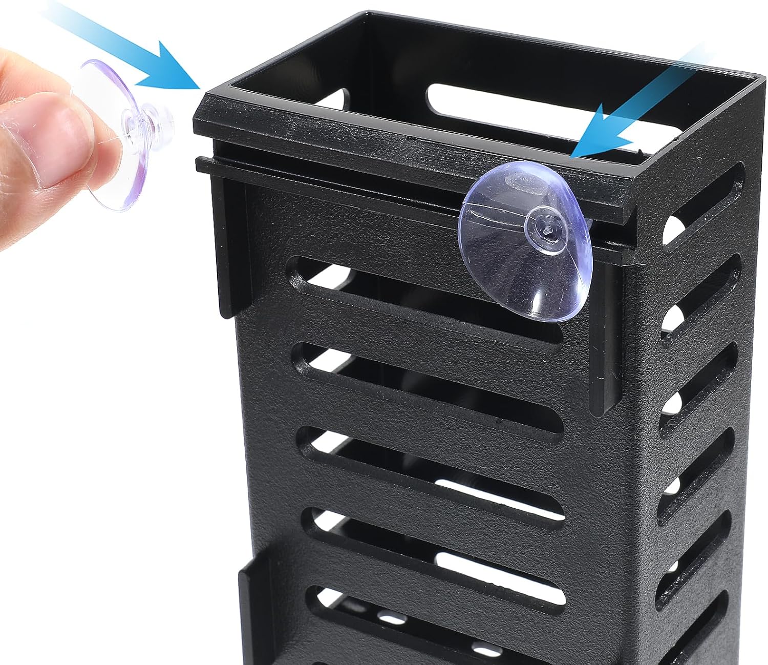 Aquarium Plant Holder, 8 PCS Plastic Fish Tank Plant Holder with Hooks and Suction Cups Hanging Aquatic Plant Holder for Fish Tank Aquatic Plant Accessories