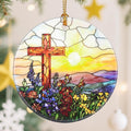 Religious Christmas Ornament, Christmas Tree Ornaments, Keepsake Ornaments, Holiday Decor, Cross Gift, Christian Gift, Religious Gifts, Holiday or Xmas Gifts