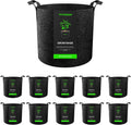 VIVOSUN 10-Pack 3 Gallon Grow Bags, Reinforced Planter Fabric Pots for Gardening Black