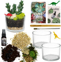 Cute Farms Glass Terrarium Kit | Just Add Your Own Plants (Two Glass Cylinders (3.25"))