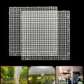 Adjustable Aquarium Fish Tank Divider Filter Bottom Plastic Grid Fish Tank Isolation Board Egg Crate Tray(White, 2pcs 11.8X11.8Inch with 0.35Inch Hole)