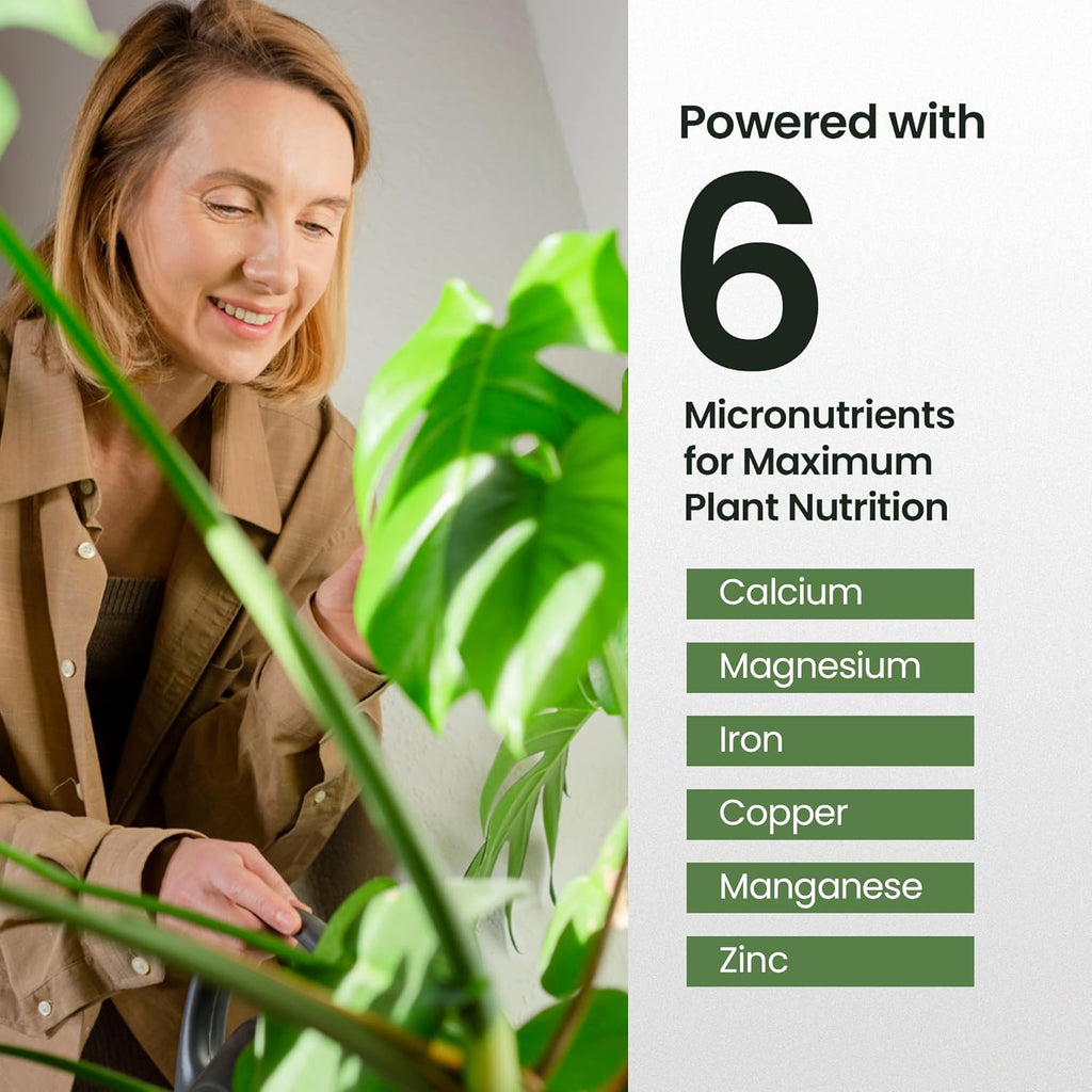 32oz Monstera Plant Food - Makes 192 Gallons of Monstera Fertilizer, Liquid Indoor Plant Fertilizer for Obliqua, Deliciosa and More, 6-2-4 NPK Ratio for Houseplants’ Healthy Growth & Glossy Leaves