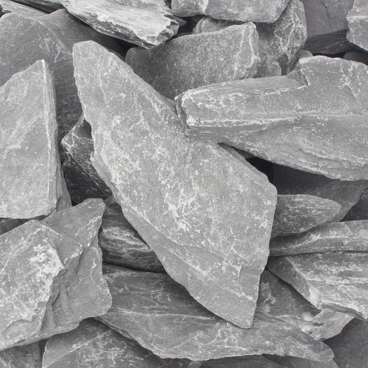 CFKJ [18 Pounds] Natural Slate Stone Rocks, 3 to 5 inch Slate Stone Rocks for Aquascaping, Aquariums, Terrariums, Amphibian Enclosures