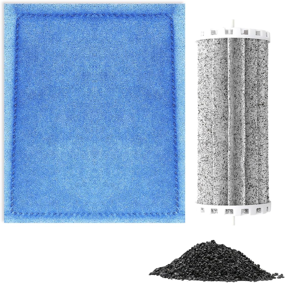 Rite-Size C Filter Cartridges & Bio Wheel Aquarium Filter, Compatible with Marineland Penguin 200/200B/350/350B Aquarium Filters, Replacement Fish Tank Filter Media 1+1 Pack