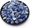 Polished Blue Aventurine Crystal Chips 128 Pcs - 0.4" 10 oz Tumbled Stone Chips Crushed Sea Glass Stones Healing Reiki Crystal Making Home Decoration