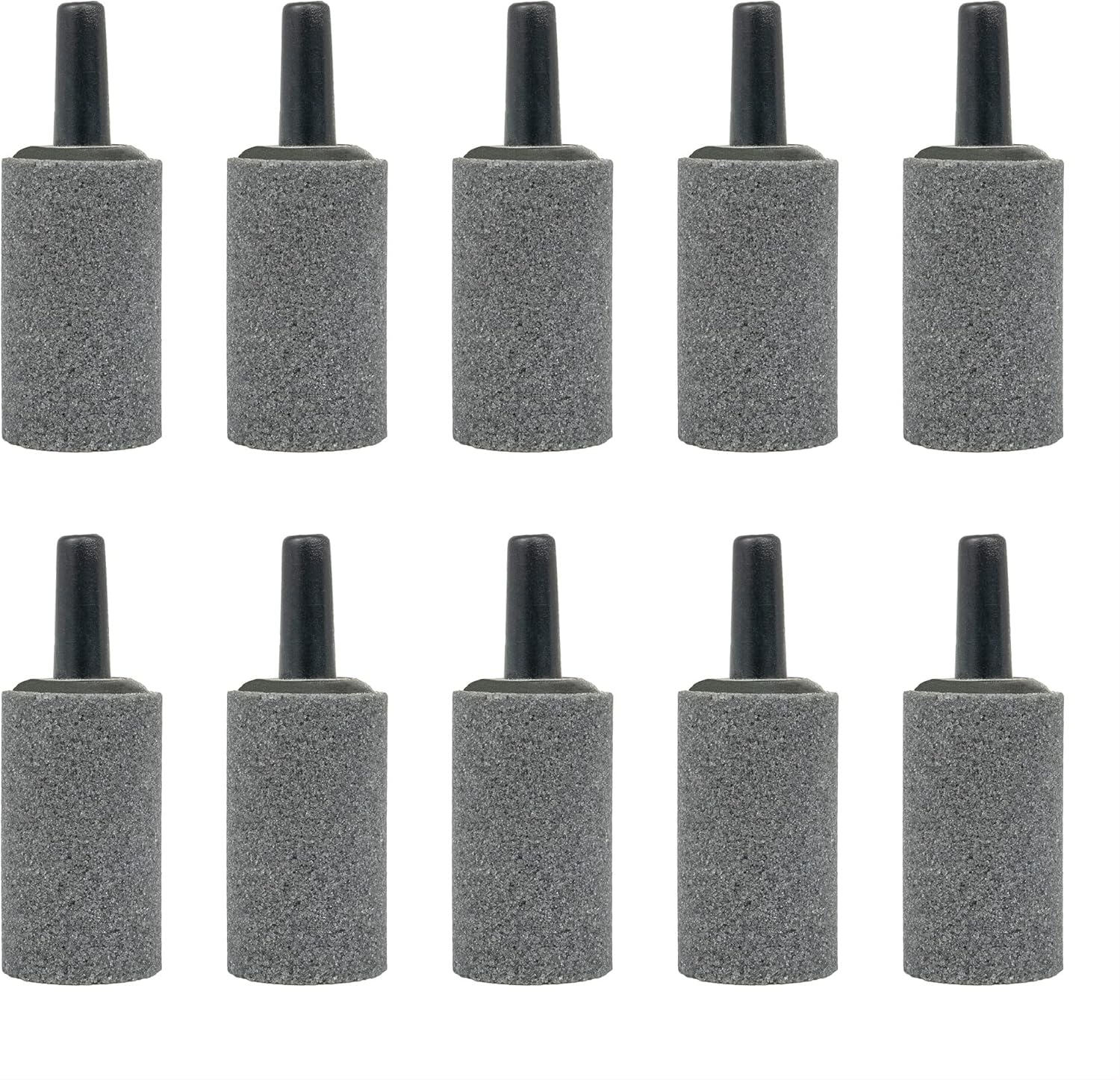Air Stone Bubble Diffuser Ball - for Aquarium Air Pump and Fish Tanks, Gray, Pack of 10pcs