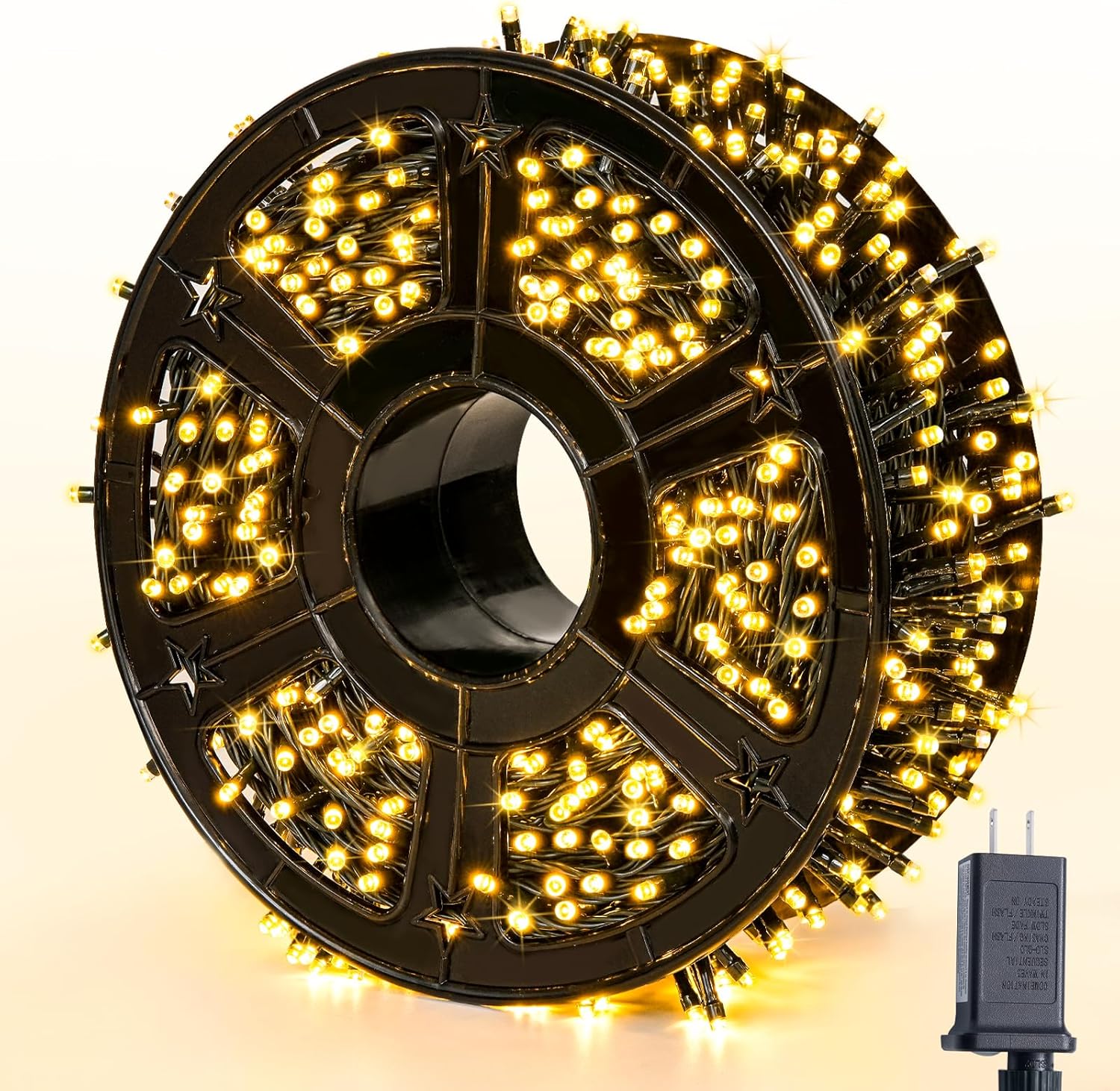 JMEXSUSS 229ft 700 LED Christmas Lights Outdoor, Christmas Tree Lights Plug in, 8 Modes Twinkle String Lights for Outside Indoor Wedding Ceiling Room Home Yard Patio Porch Xmas Decor, Warm White