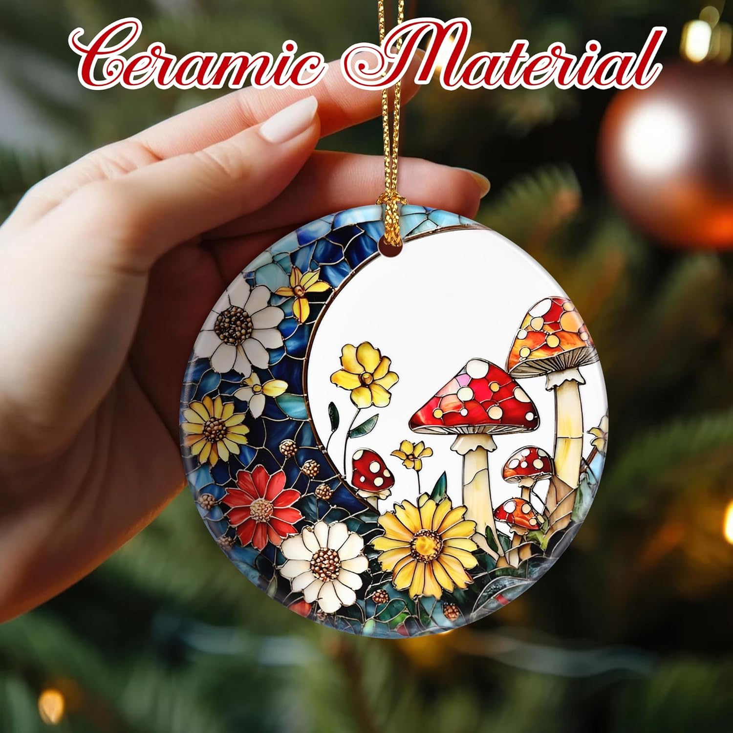 Christmas Ornaments, Mushroom Ornament, Christmas Tree Ornaments, Xmas Decorations, Holiday Decorations, Gifts for Mushroom Lovers, Holiday Party Gifts, and Xmas Gift Ideas