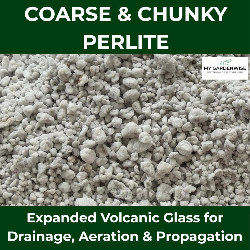 Perlite for Plants, Coarse and Chunky Horticultural Perlite, Organic Perlite for Gardening Indoor & Outdoor, Perlite Bulk Bag, Made in USA (15 quarts)