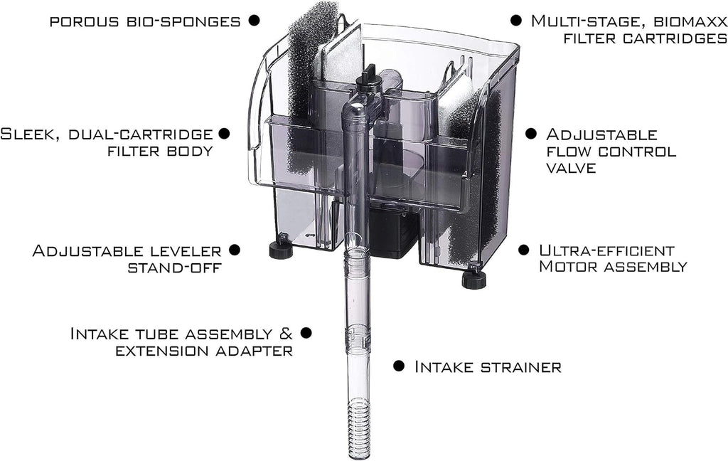 EA Performance Hang-On Power Filter - for Tanks up to 30 GAL - Not Made in Ch!na!