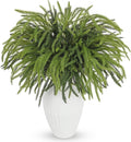 Briful Artificial Norfolk Pine Stems for Christmas Decor, 19 1/2’’ Faux Greenery Branch, Realistic Holiday Cedar Pine Picks for Vase, Garland, Mantel, DIY Floral Arrangement, Set of 12