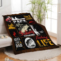 Fish Throw Blanket Fishing Stuff Gifts for Kids Girls Boys Adults Women Men Soft Cozy Warm Plush Fluffy Fuzzy Fleece Blanket Decor 60''X80''