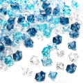 DomeStar 500PCS Fake Ice, Assorted Acrylic Glass Beads,Vase Fillers Fish Tank Decor Table Scatter Decoration