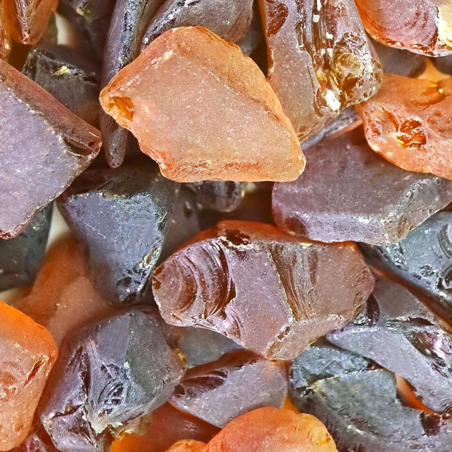 5LB Frosted Sea Glass Vase fillers Crushed Glass, Sea Glass Decor Ideal for Christmas DIY Craft, Aquarium Gravels, Home Decor Crushed Sea Glass Pieces for Beach Wedding, 0.7-3 Inch Amber