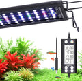 SEAOURA Aquarium LED Light with Thermometer, 48-54in Full Spectrum Lights for Fish Tank, 24/7 Programmable with Power Off Memory, WRGB Custom, 20 Level Dimmable Brightness for Freshwater Aquariums