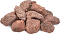 Skyflame 10LB Natural Lava Rocks for Fire Pits, Fire Tables, Fireplaces, Garden Landscaping Decoration, Indoor and Outdoor Use, 3"-5" Sizes, Red