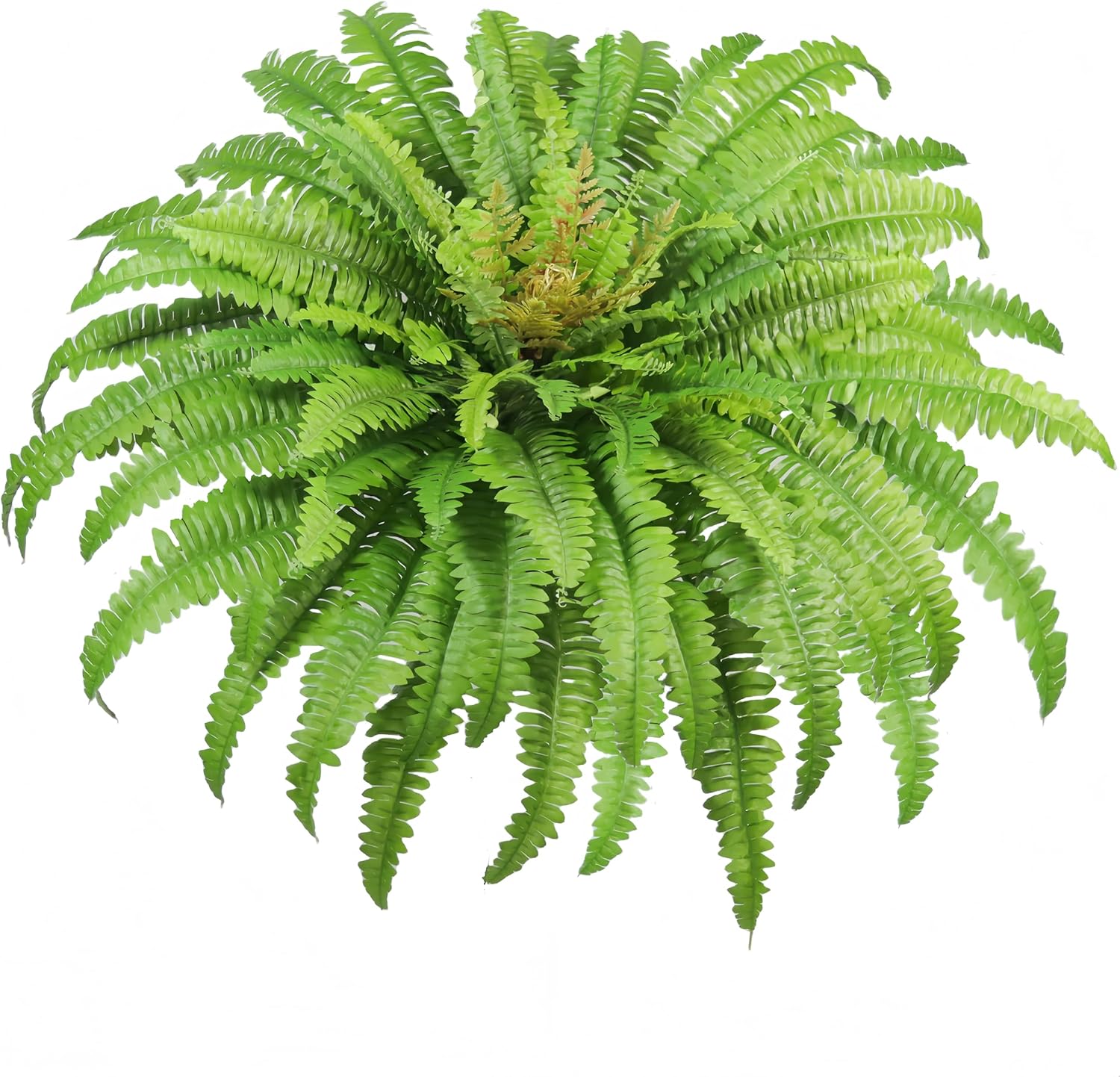 Artificial Ferns for Outdoors & Indoors, 45" Fake Ferns with 63 Fronds, Large Faux Fern Greenery Plants Ideal for Entrance Planter Porch Garden Hall Home Office Decor, Hanging or Potted